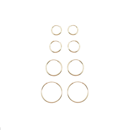 Forever Hoop Earrings 12mm - Gold Filled