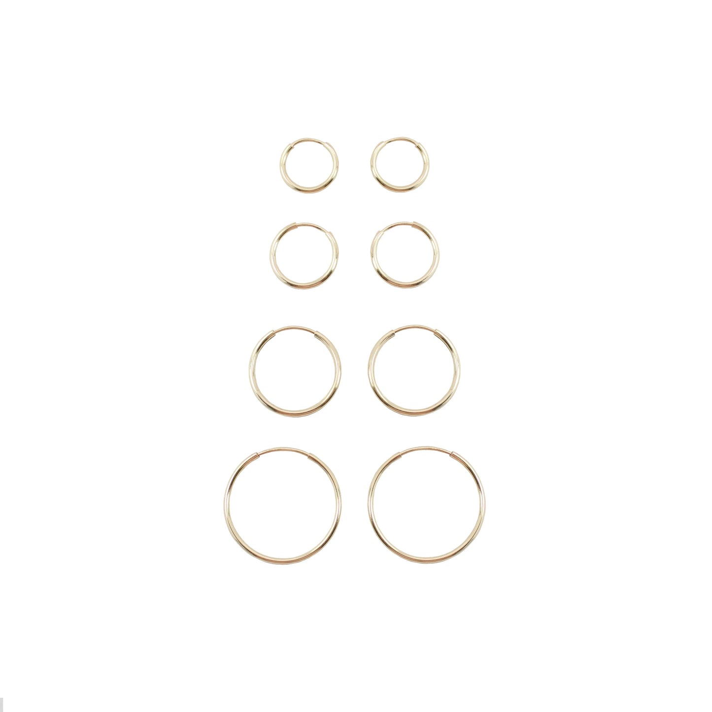 Forever Hoop Earrings 9mm - Gold Filled
