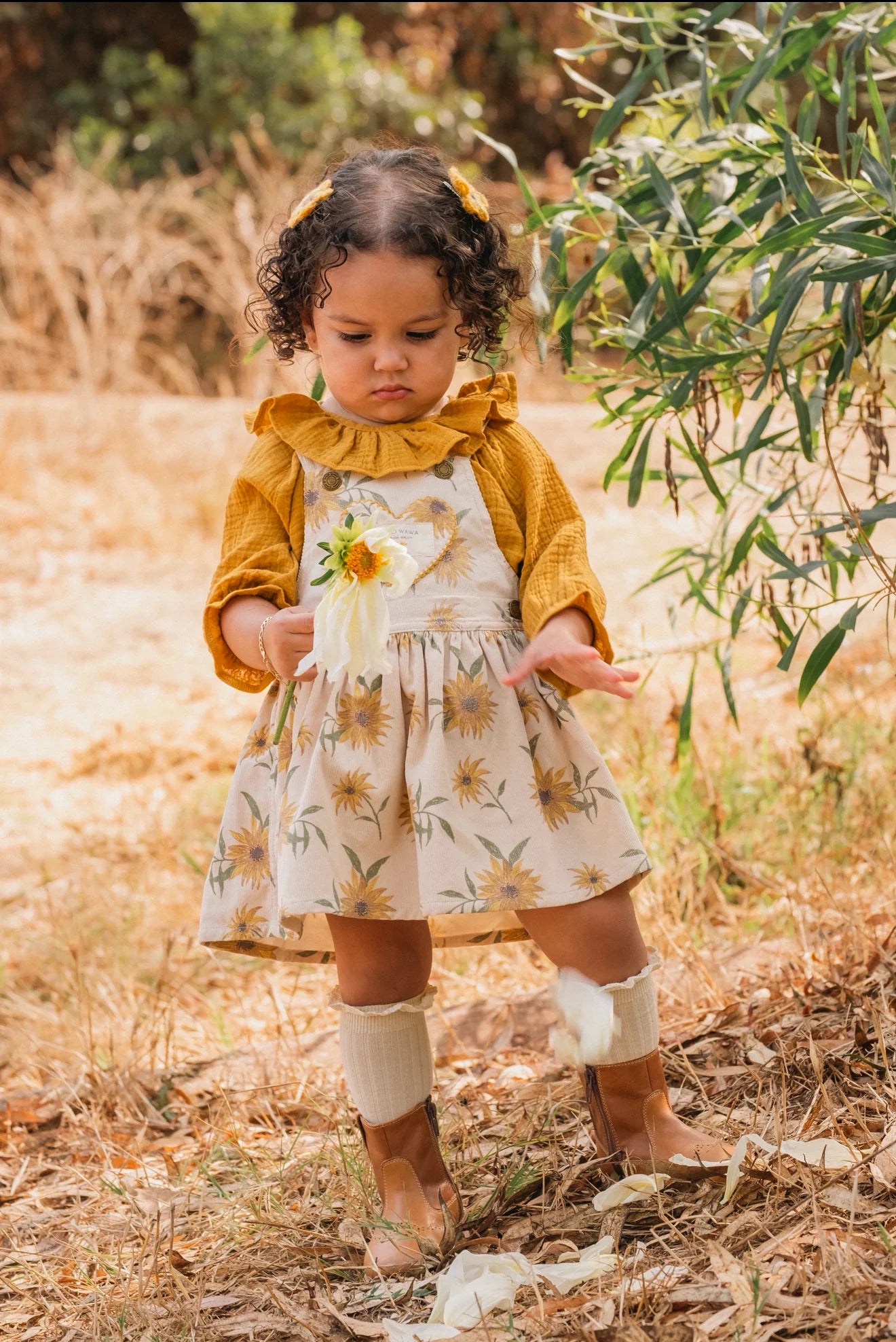 Heart Pocket Overall Dress