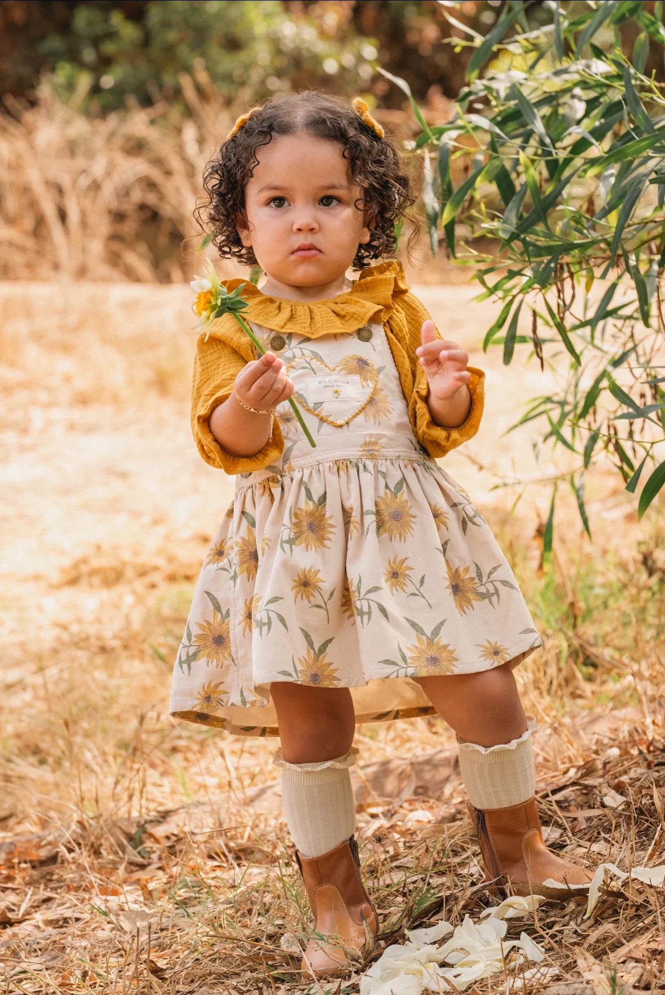 Heart Pocket Overall Dress