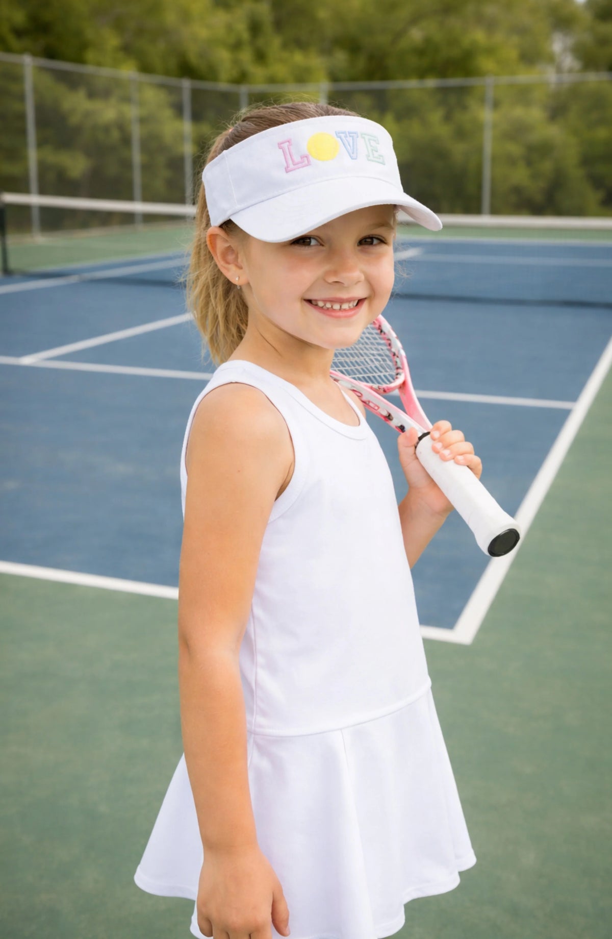 Love Tennis Bow Visor - Youth (2-8Y)