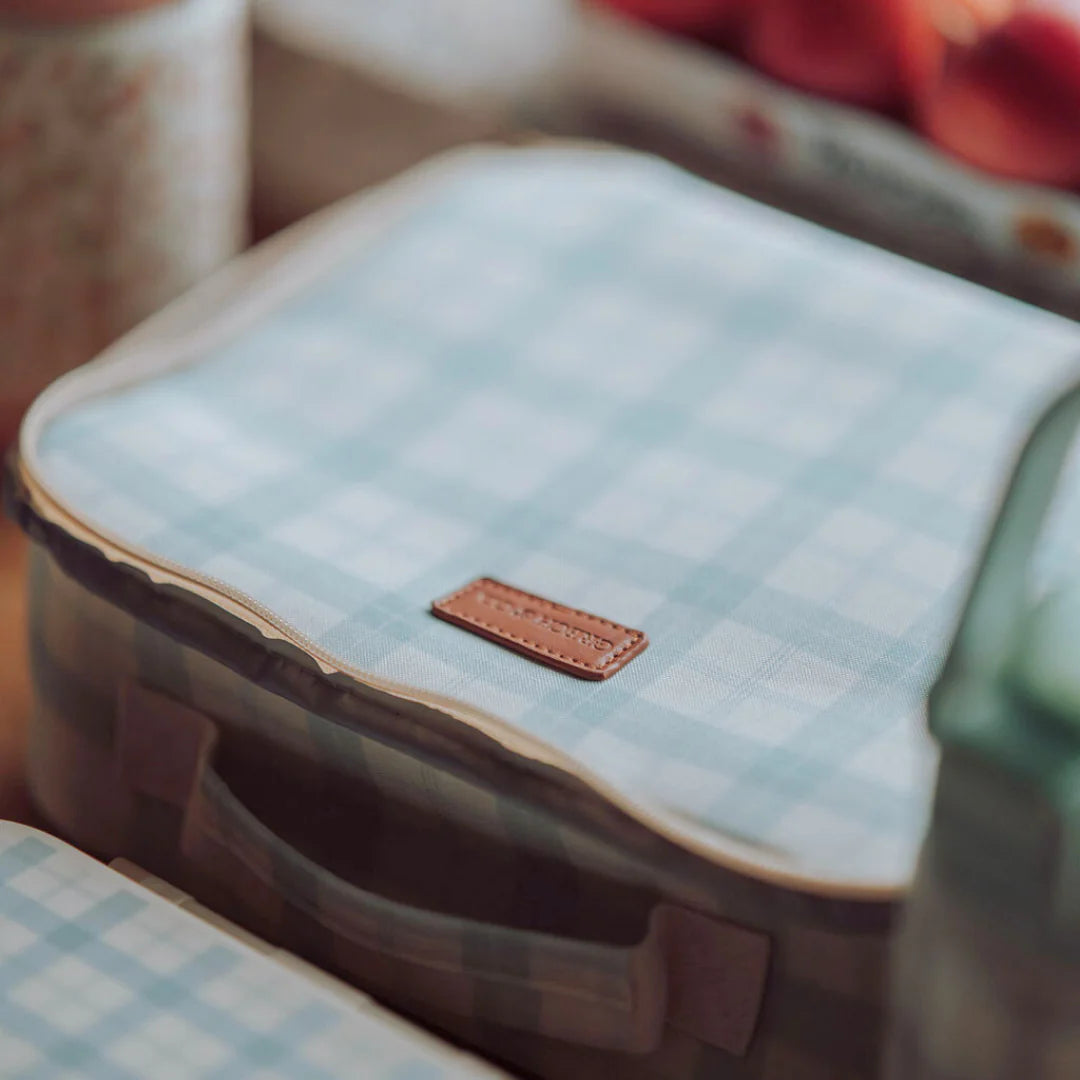 Insulated Lunch Bag - Lille Cottage Club - Fern Plaid