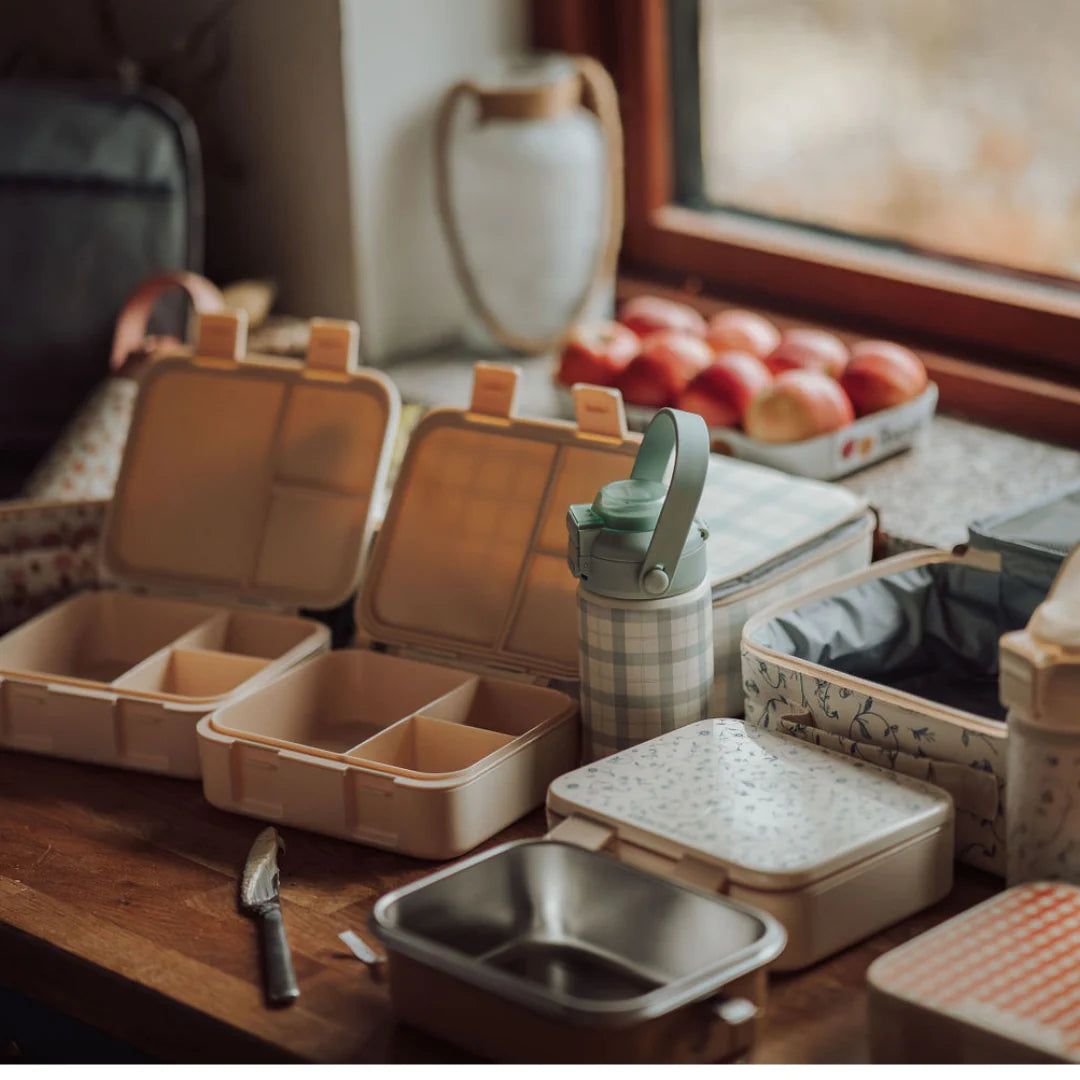 3 Compartment Leakproof Lunchbox - Lille Cottage Club - Fern Plaid