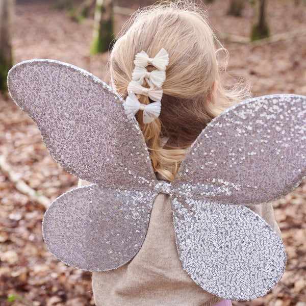 Shimmer Tulle Mini Bow Clips