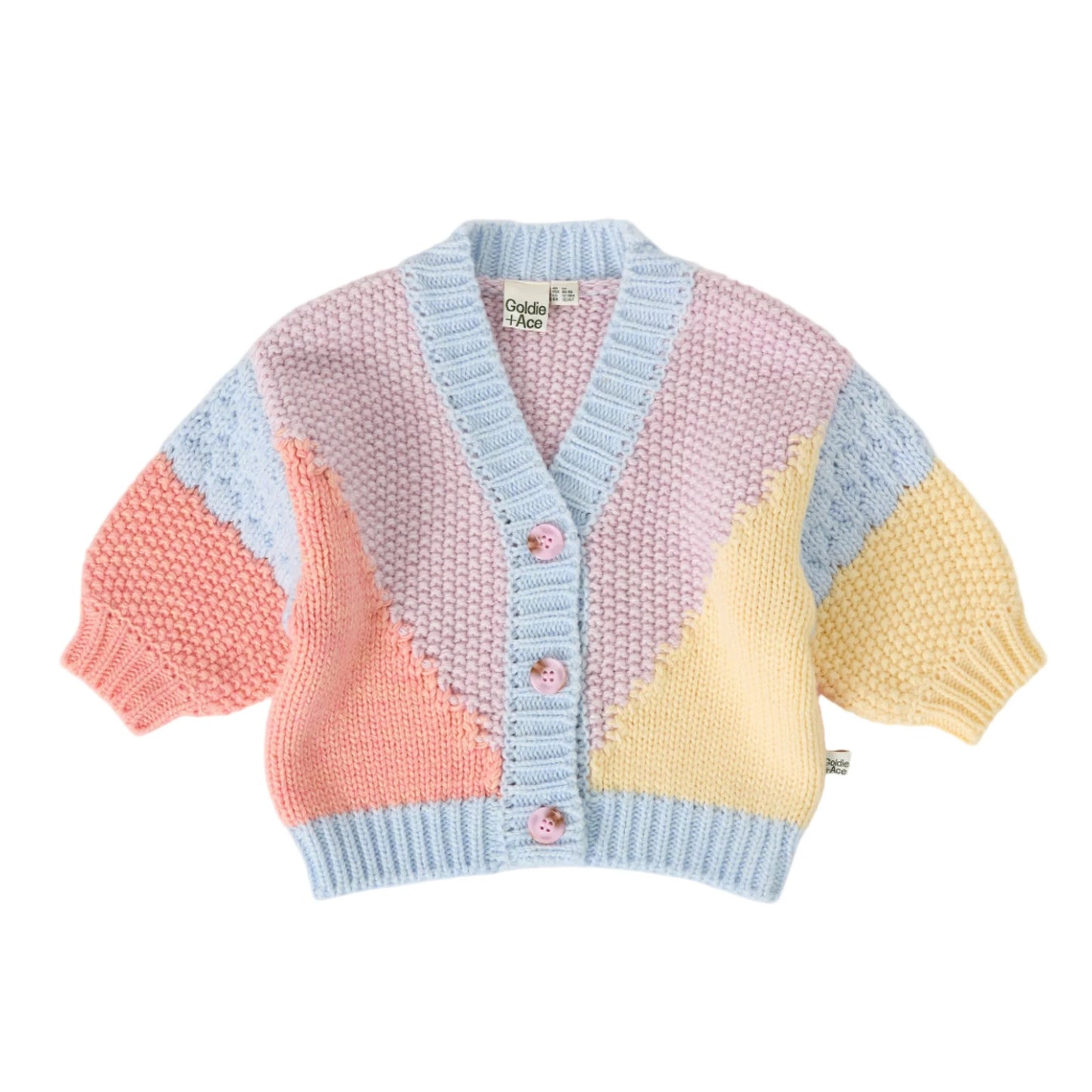 Colour Block Knit Cardigan