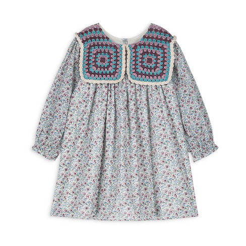 Dress Warise - Cream Retro Pansy - 24M