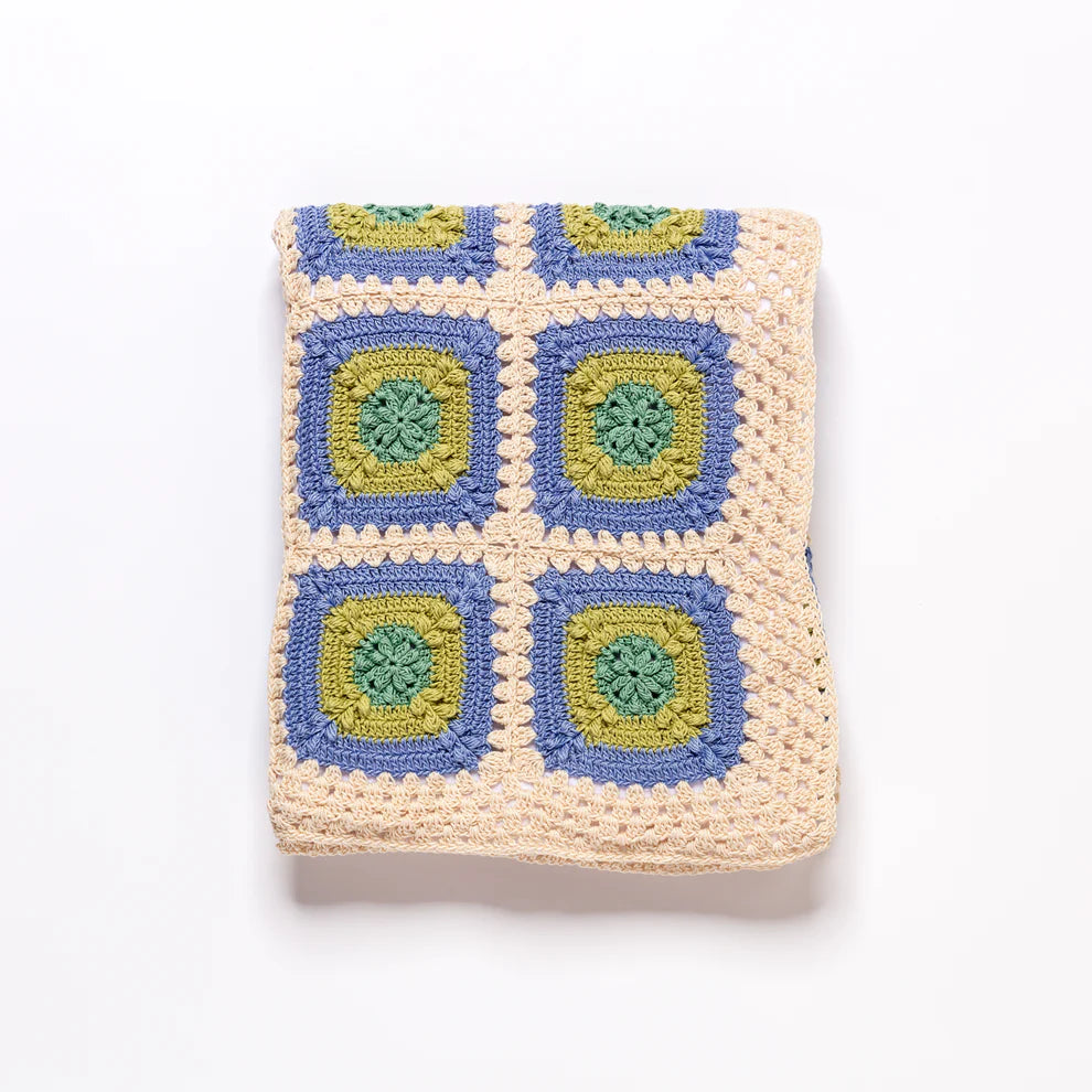 Granny Square Blanket - Frosted Meadow