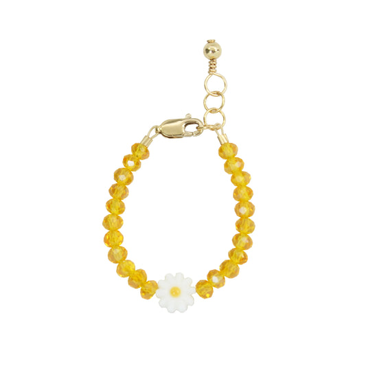 Daisy Baby Bracelet - 5.5" Gold Filled - Goldenrod