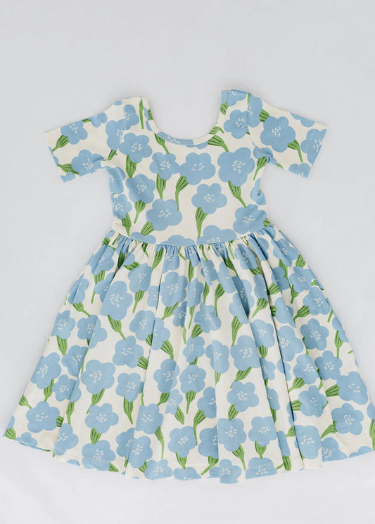 Short Sleeve Twirl Dress