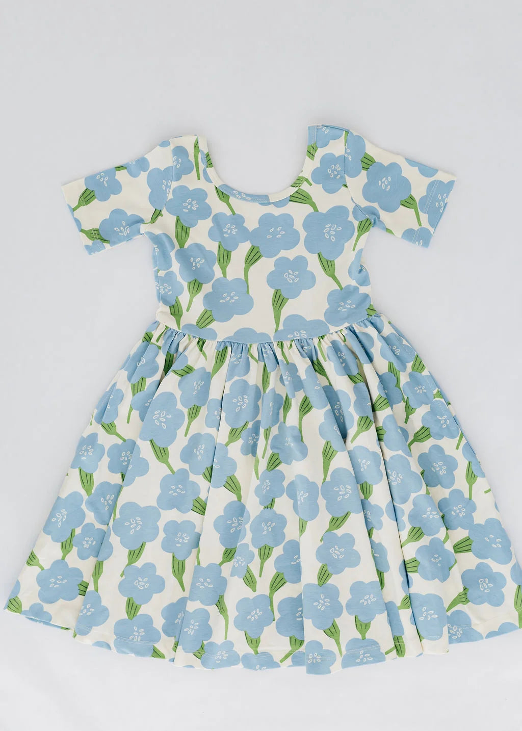 Short Sleeve Twirl Dress