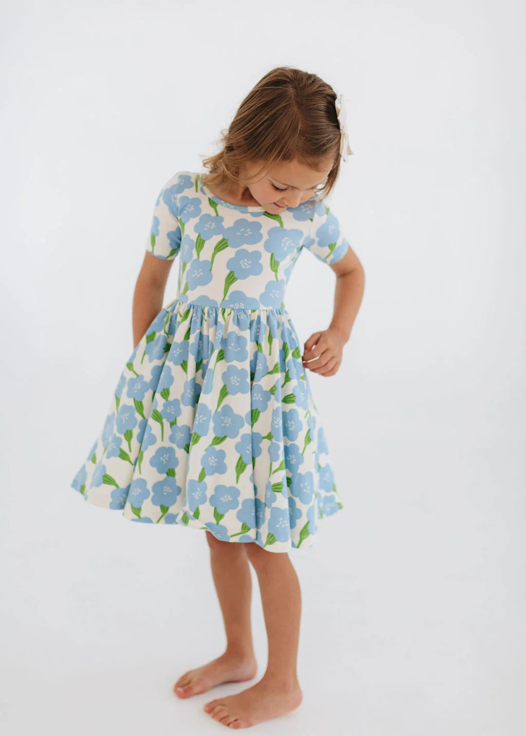 Short Sleeve Twirl Dress