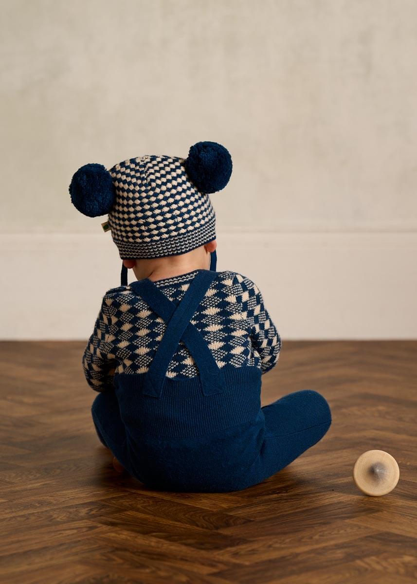 Hazel Chunky Checker Hat