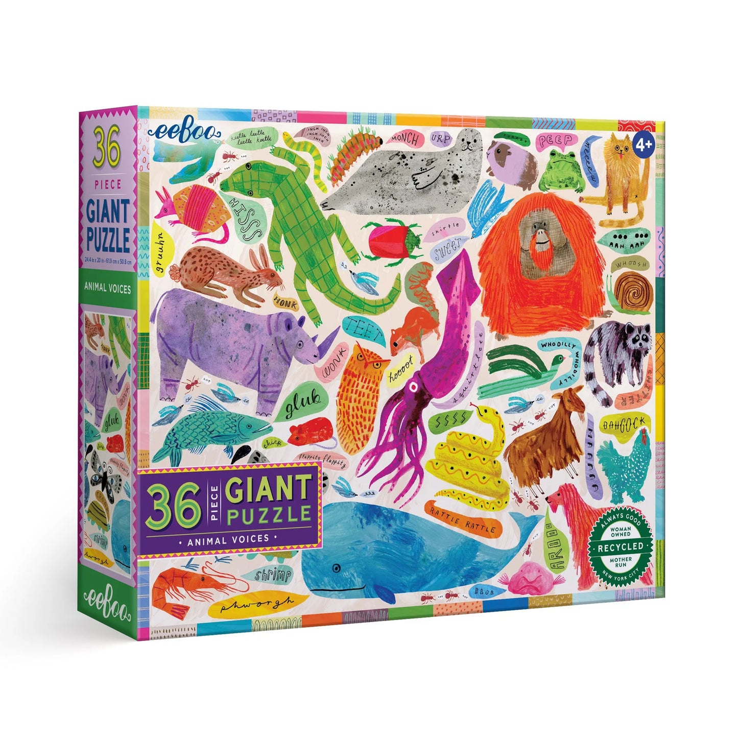 Animal Voices 36 Piece Giant Puzzle