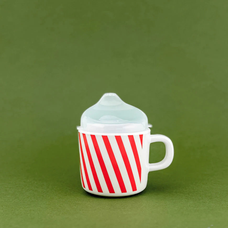 Helmsie Peppermint Stripe Sippy Cup
