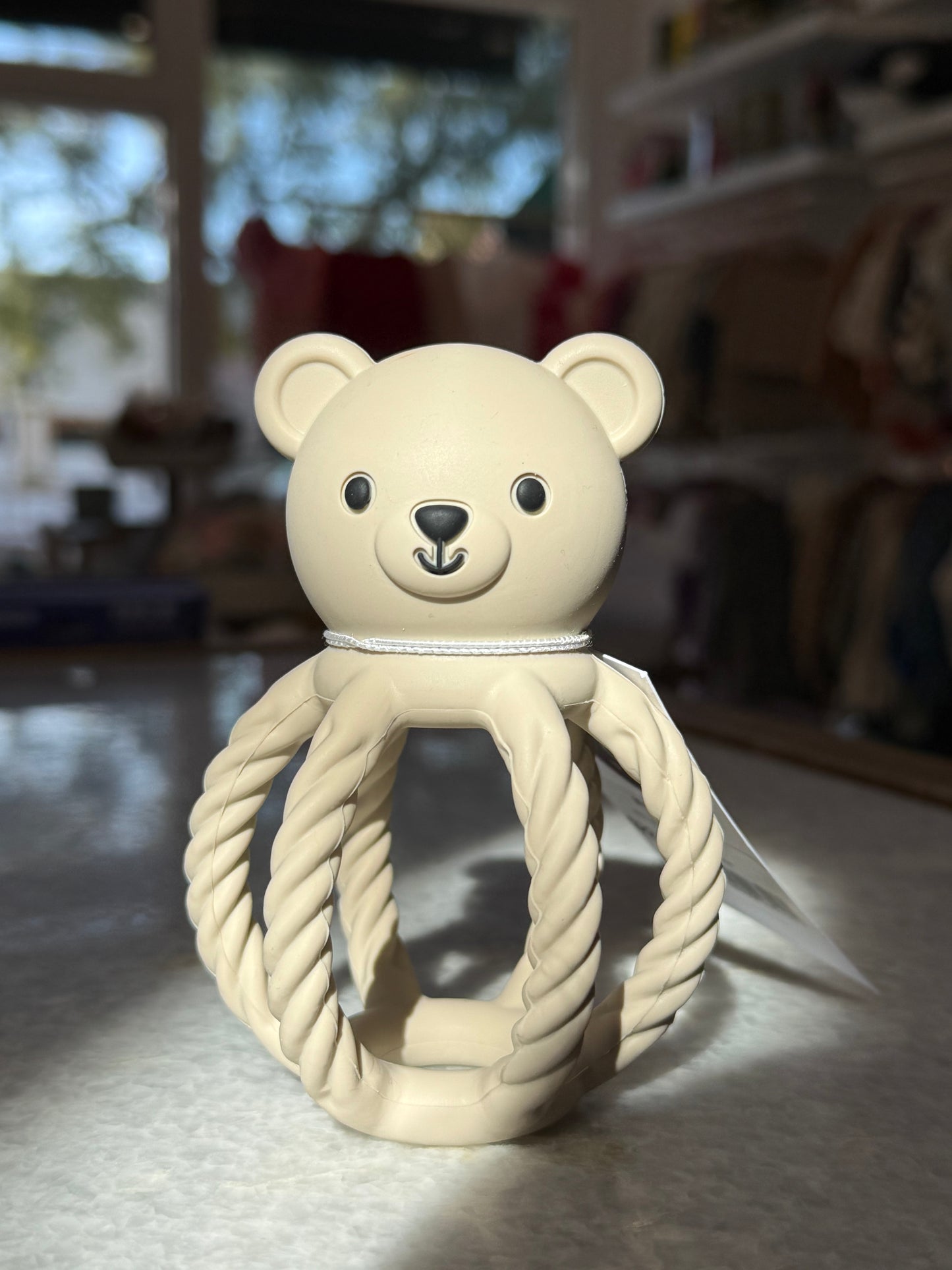 BPA All Silicone Teddy Rattle