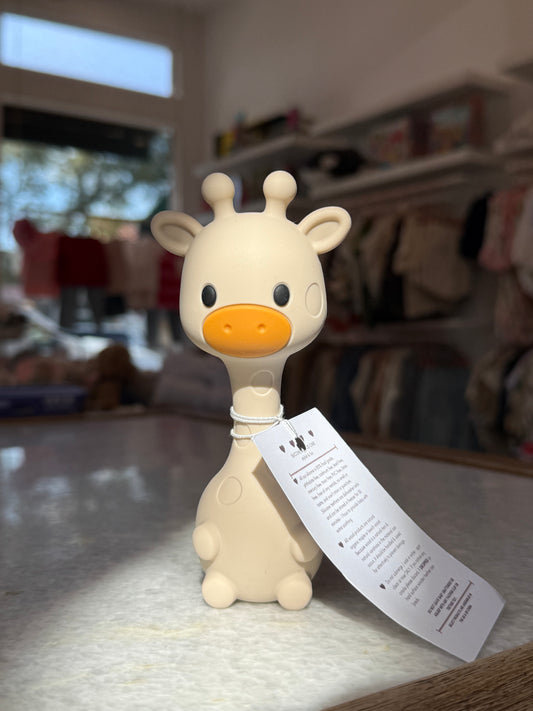 BPA All Silicone Giraffe Rattle