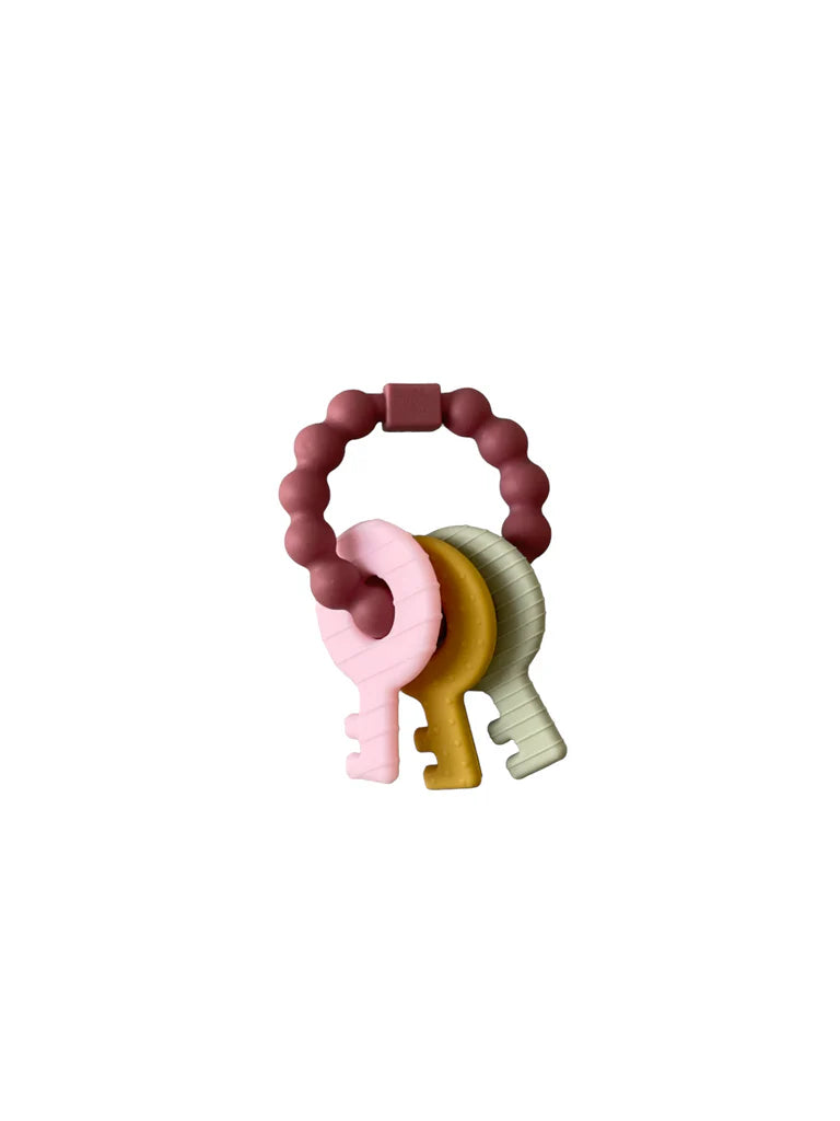 Key Rattle Teether - Mauve