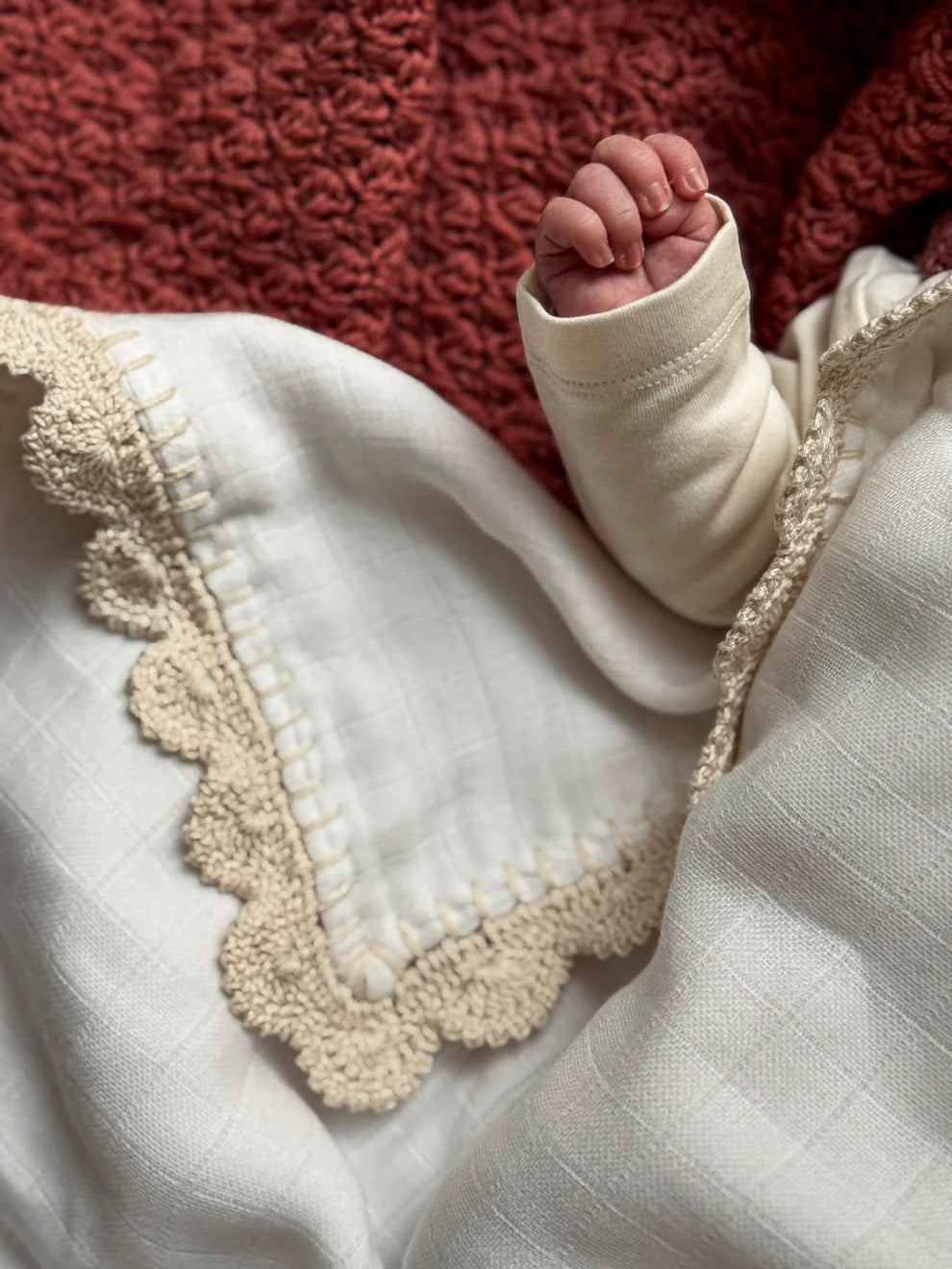 Triple Swaddle Blanket - Biege