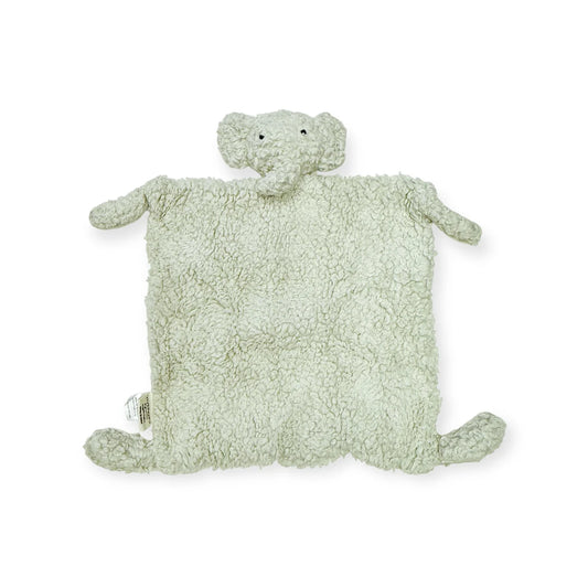 Organic Sherpa Lovey Blanket - Elephant