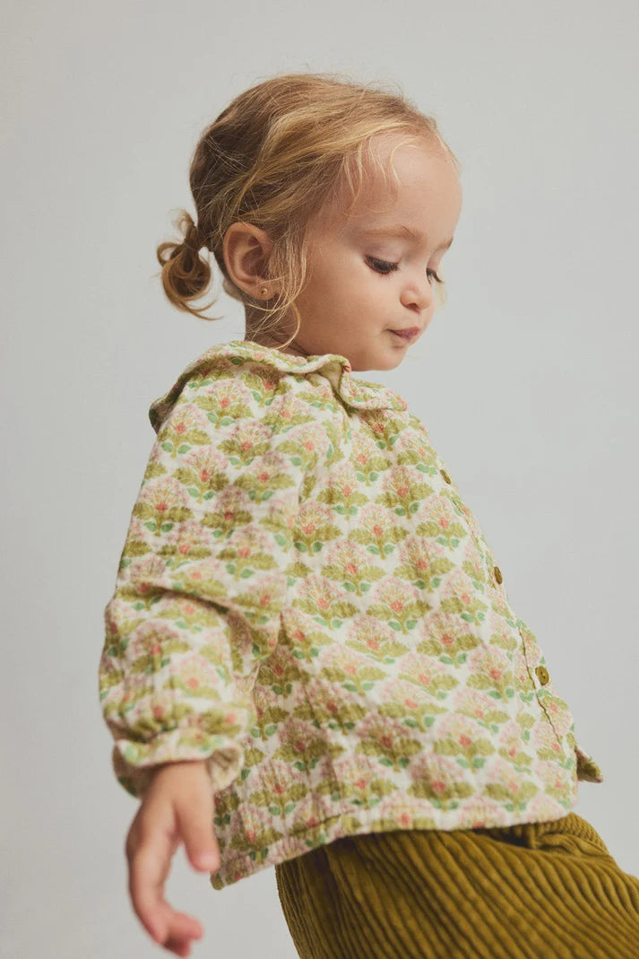 Blouse Iris - Baby Girl Floral Cotton Gauze Blouse
