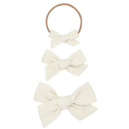 Classic Bow - Ivory Headband - Large