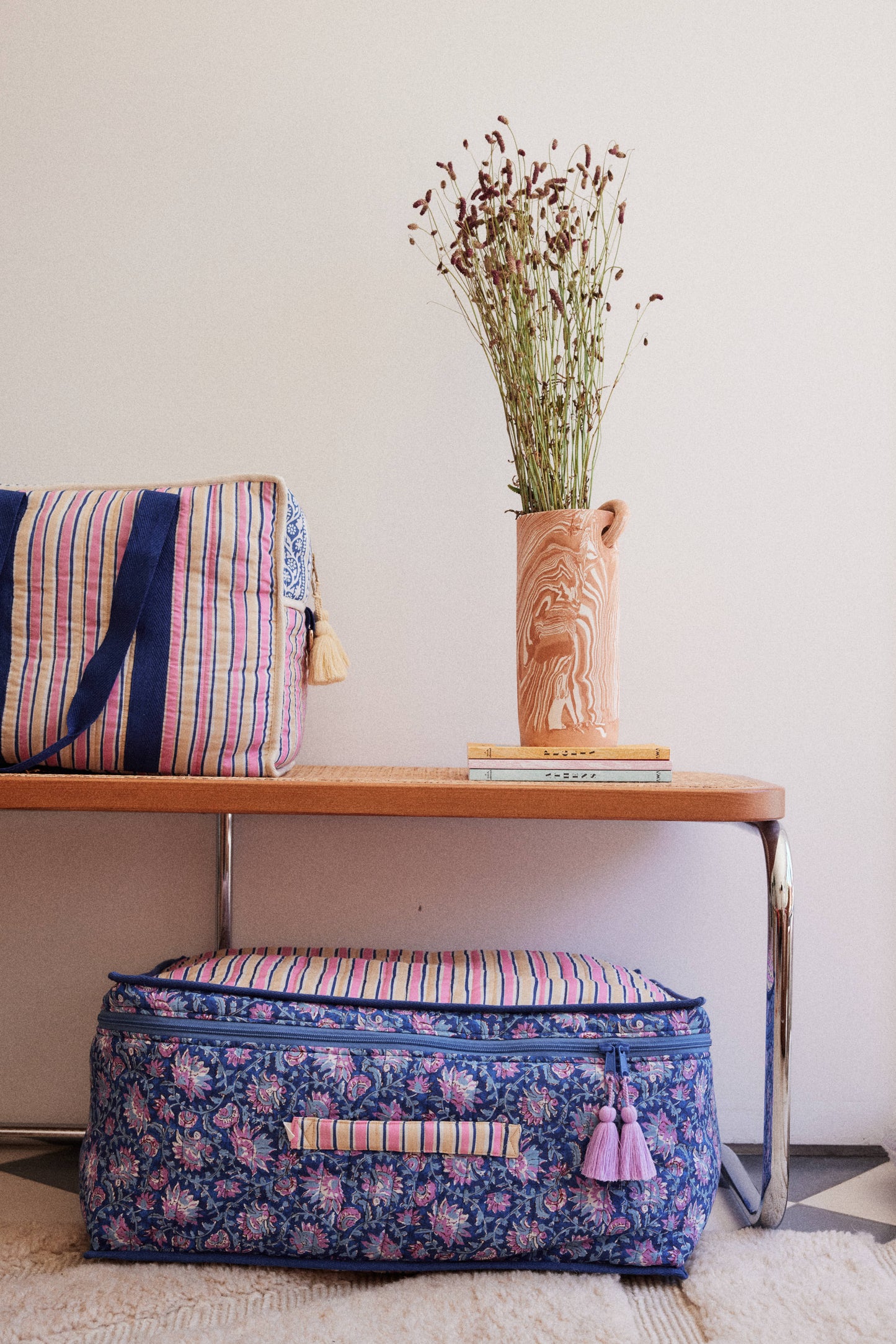 36Hours Bag Lilio - Pink Cantina Stripes