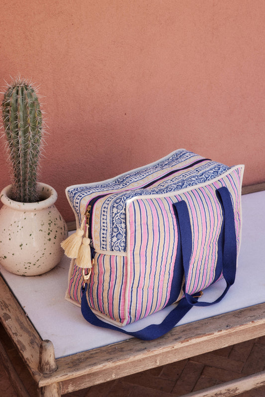 36Hours Bag Lilio - Pink Cantina Stripes
