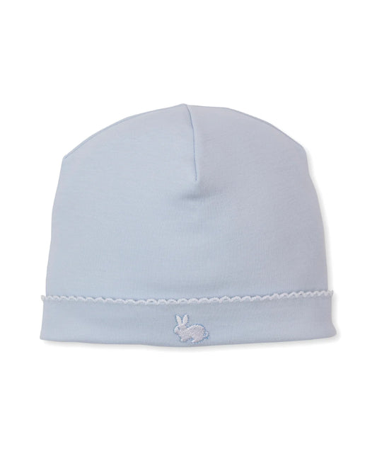 Pique Twin Bunnies Blue Hat - Newborn