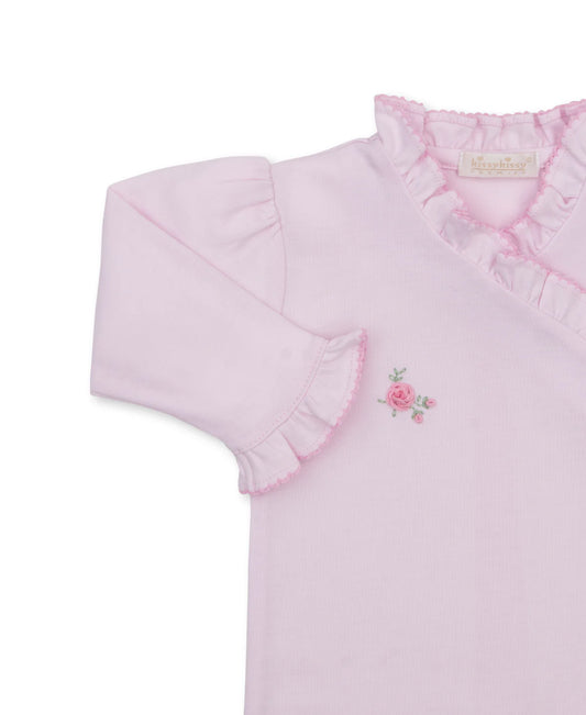Cottage Roses Pink Footie