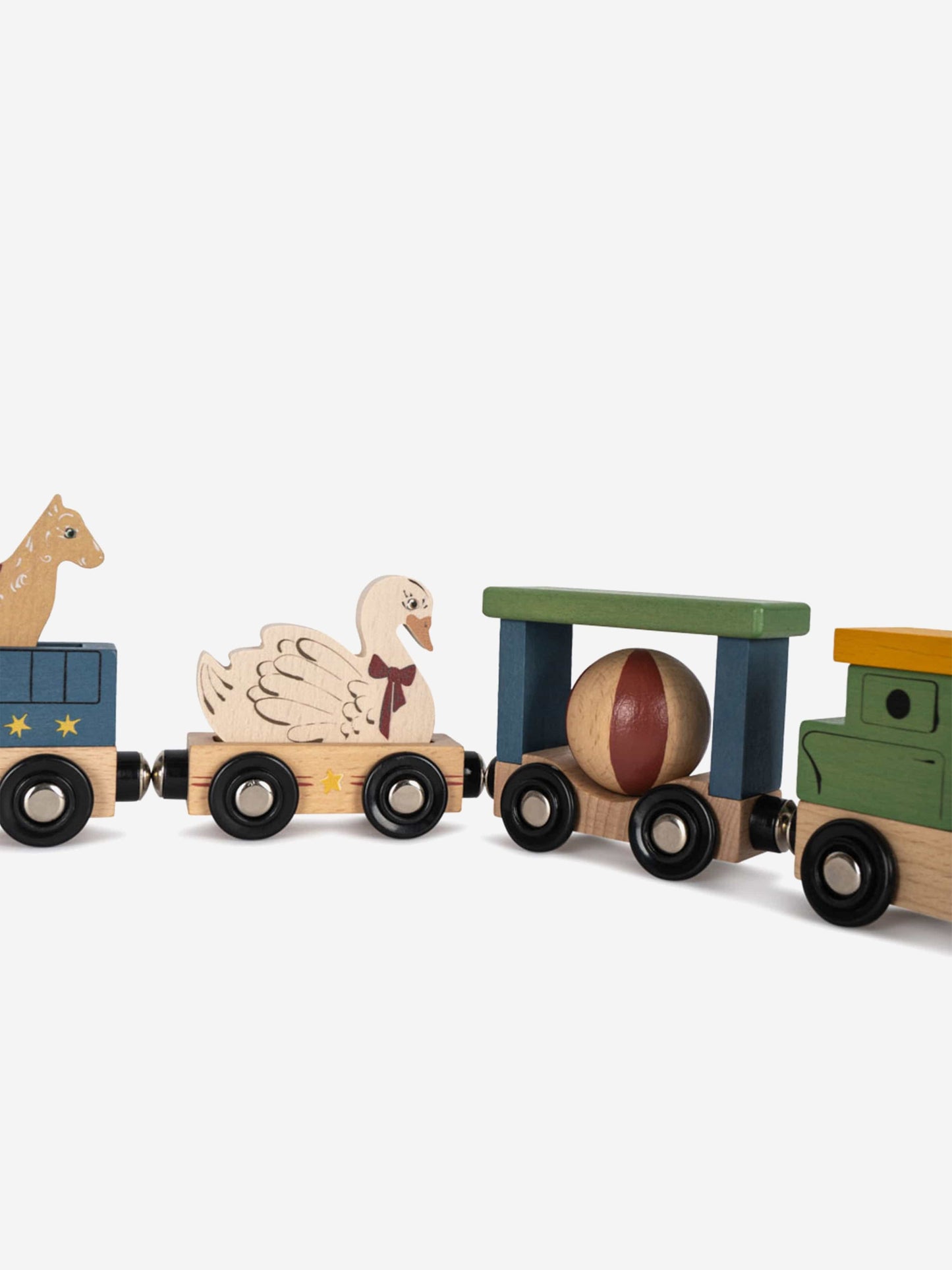 Wooden Animal Train Set