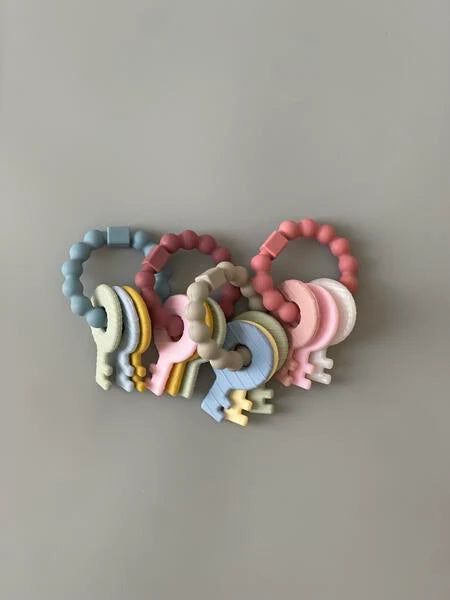 Key Rattle Teether - Mauve