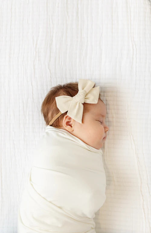 Classic Bow - Ivory Headband - Large