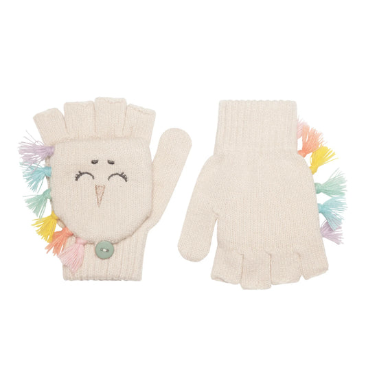 Rainbow Unicorn Knitted Gloves (3-6 Years)