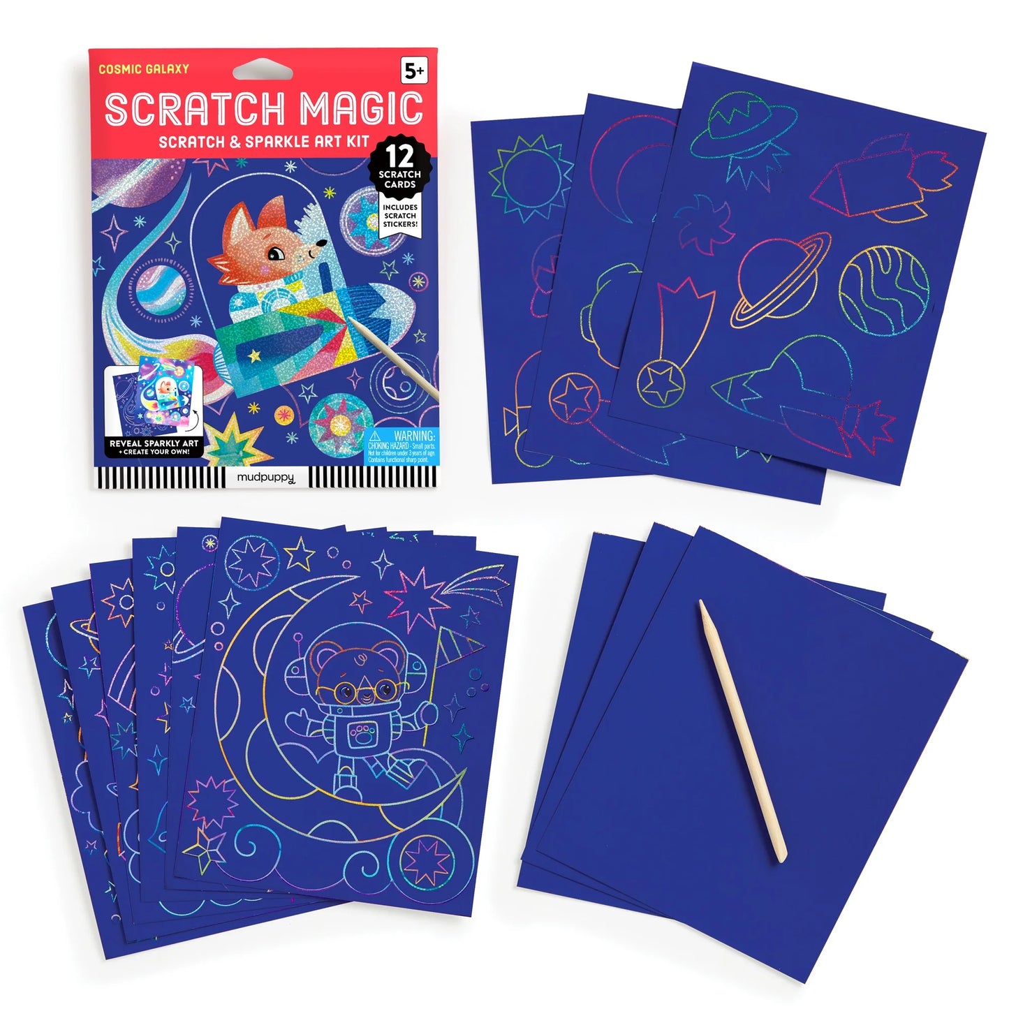 Cosmic Galaxy - Scratch & Sparkle Art Kit