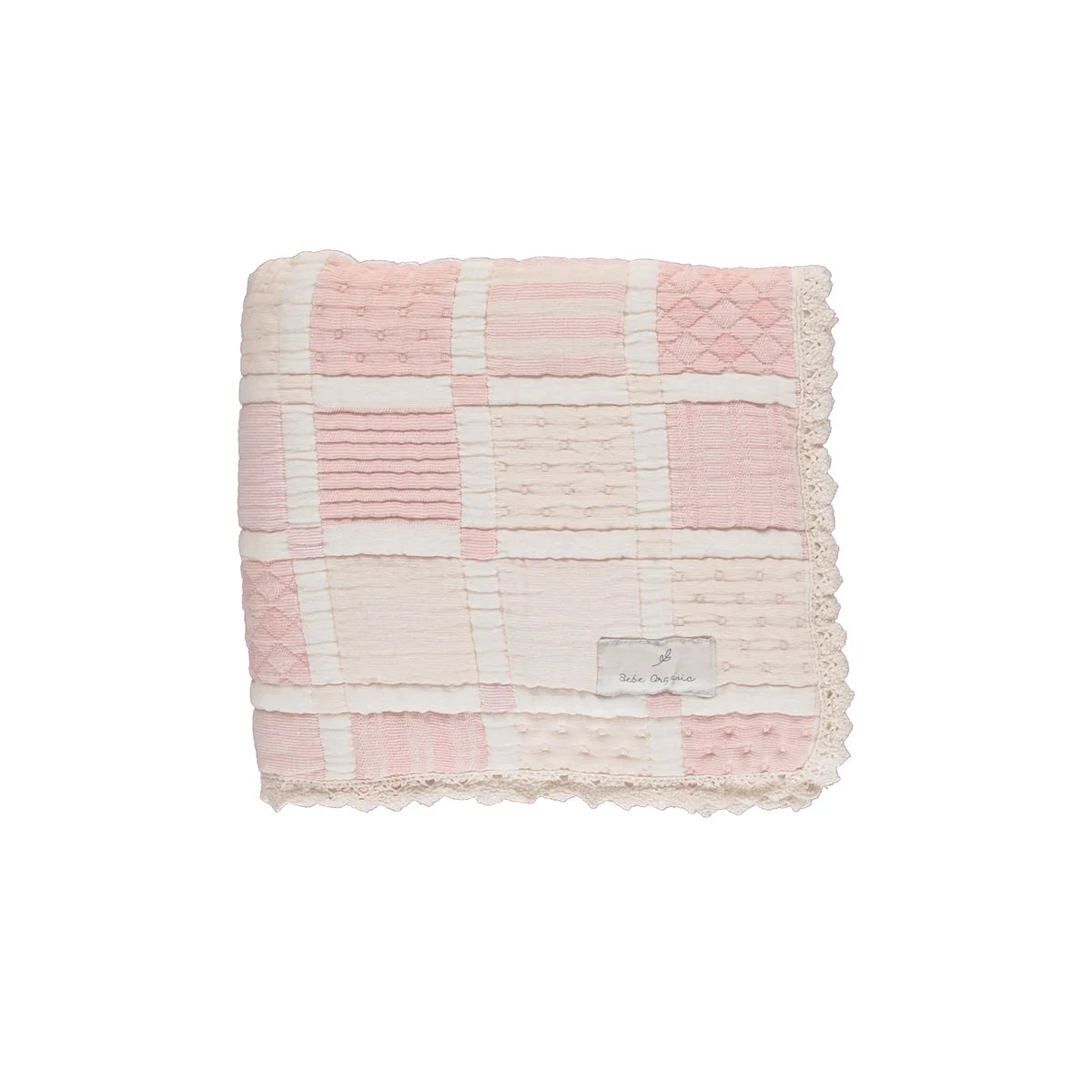 Mai Blanket - Dusty Rose Patchwork - Baby Size
