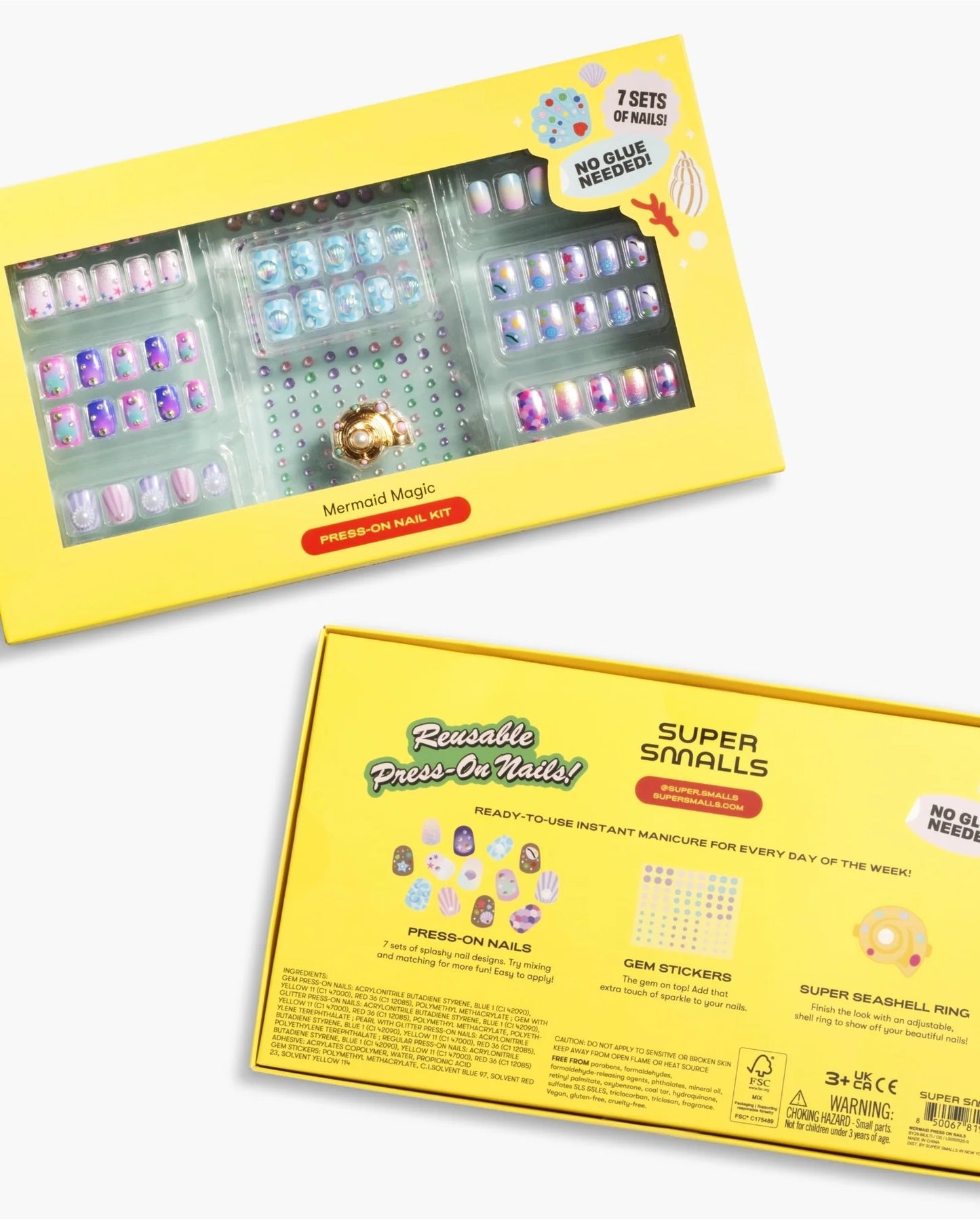 Mermaid Press On Nail Kit