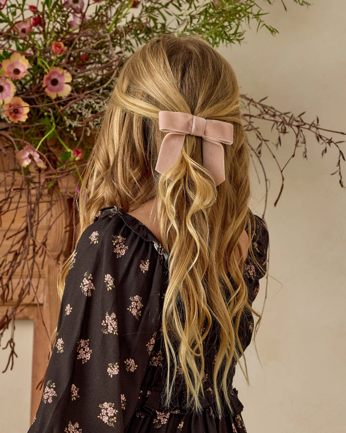 Velvet Bow - Rose