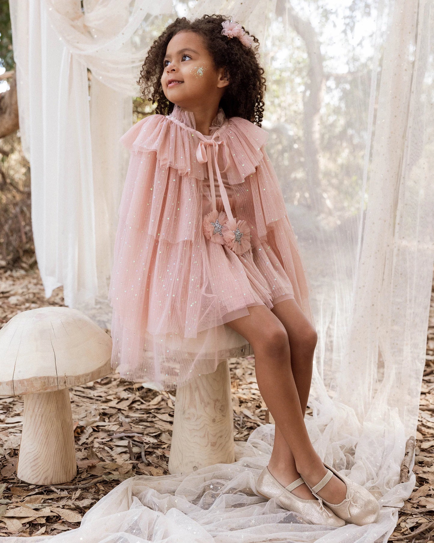Tulle Cape - Rose OS