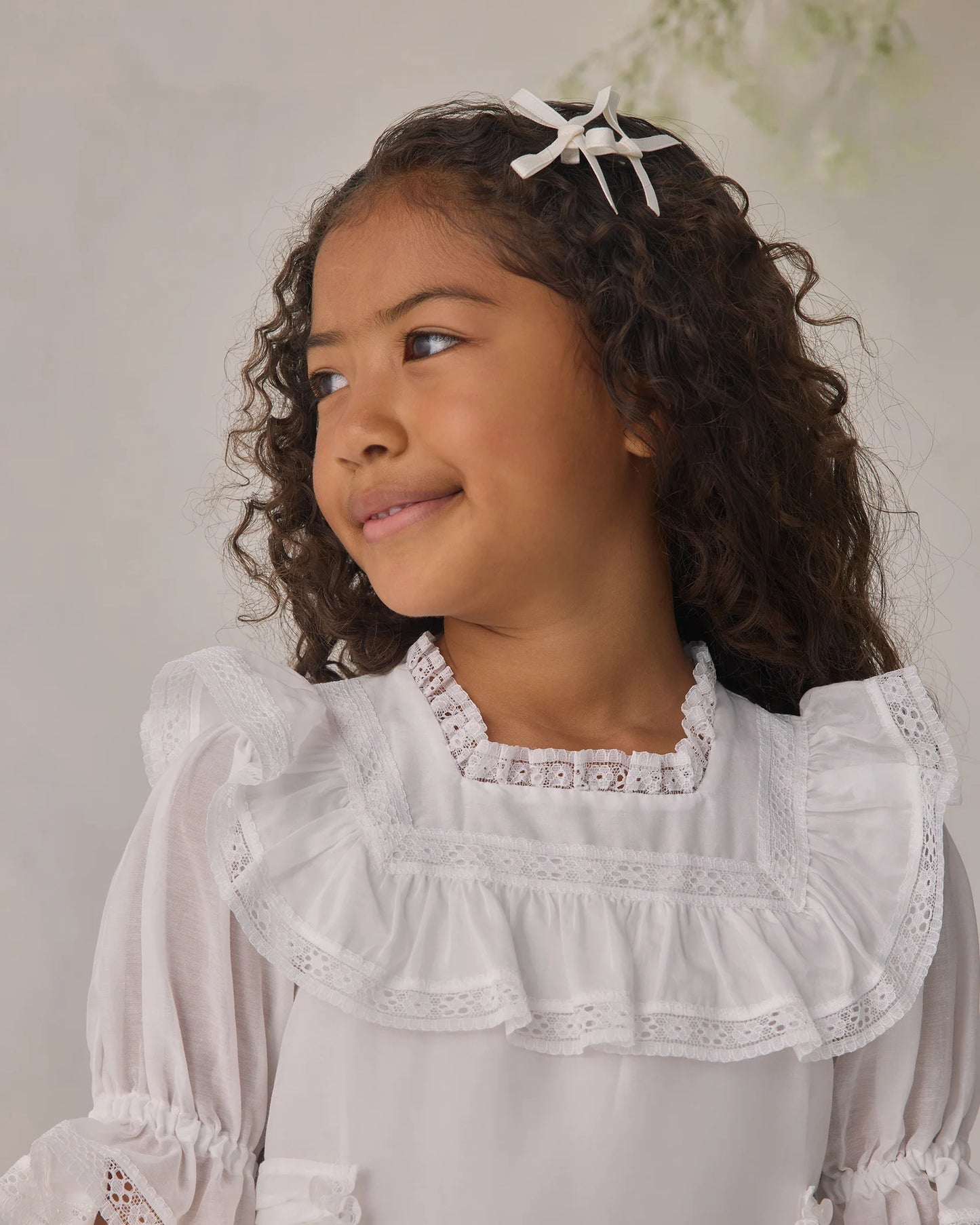 Mini Satin Bows - Pearl, Ivory