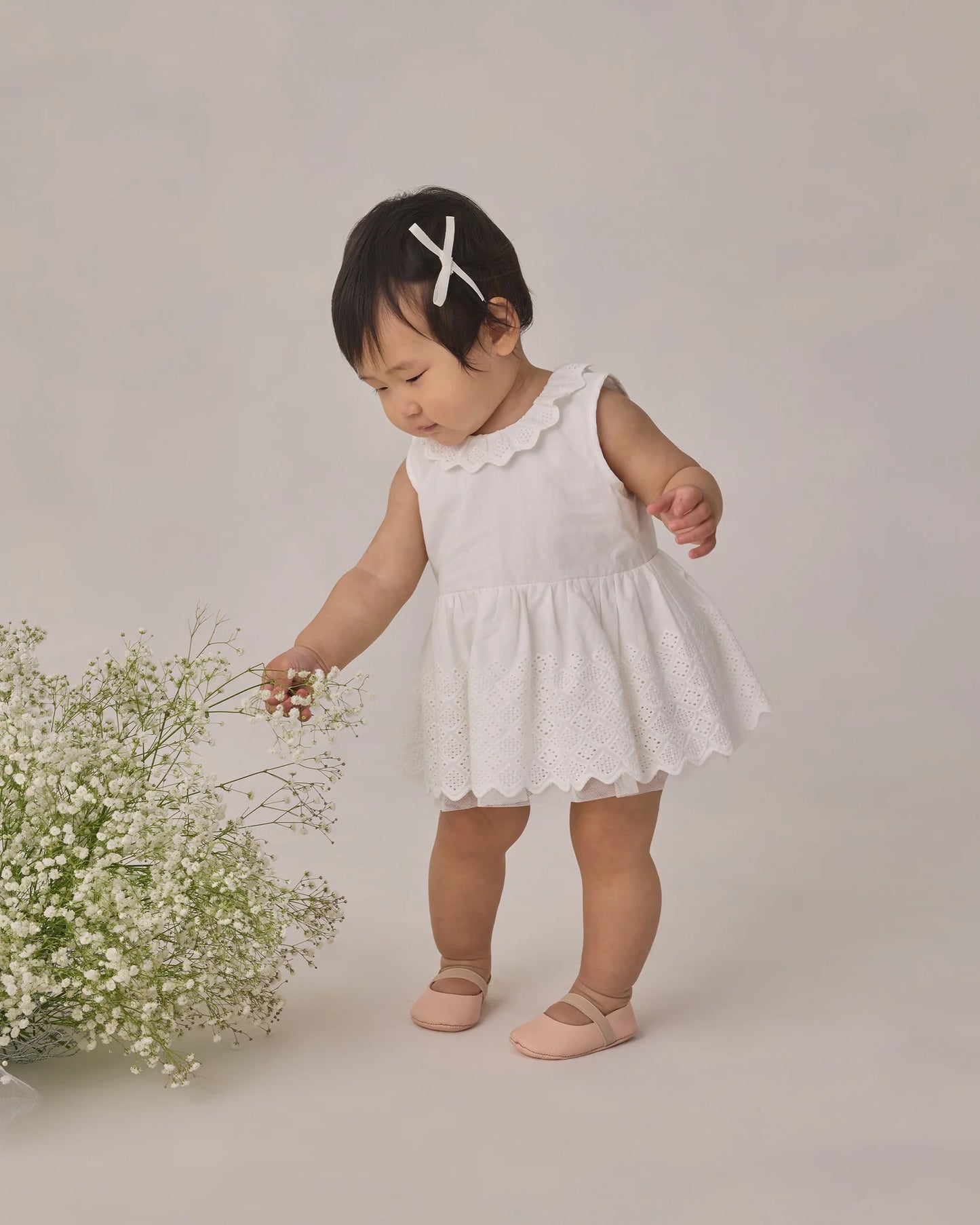 Mini Satin Bows - Pearl, Ivory