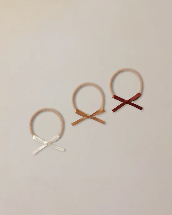 Baby Bow Headbands - Spice, Ivory, Gold