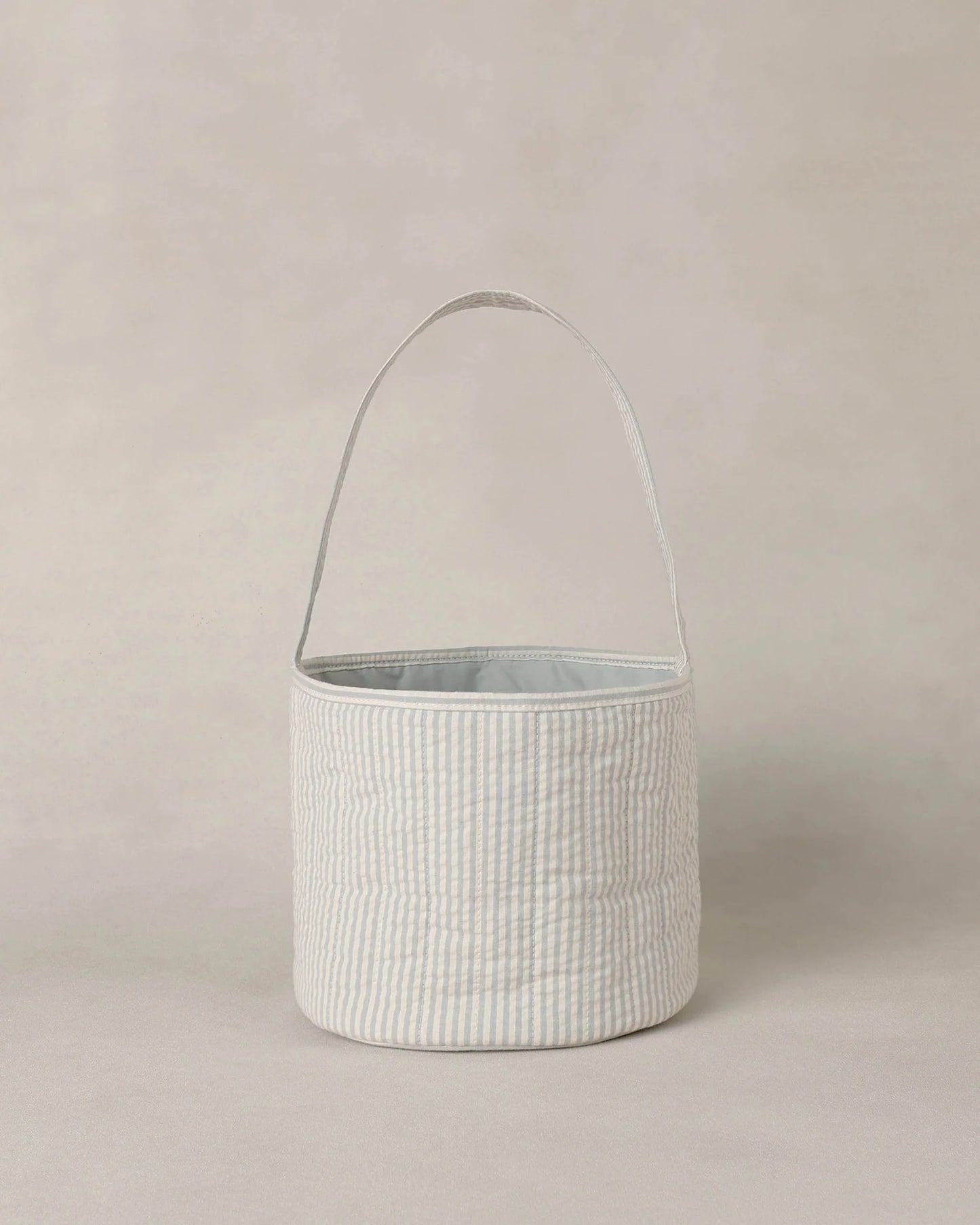 Easter Basket - Sky Stripe Seersucker