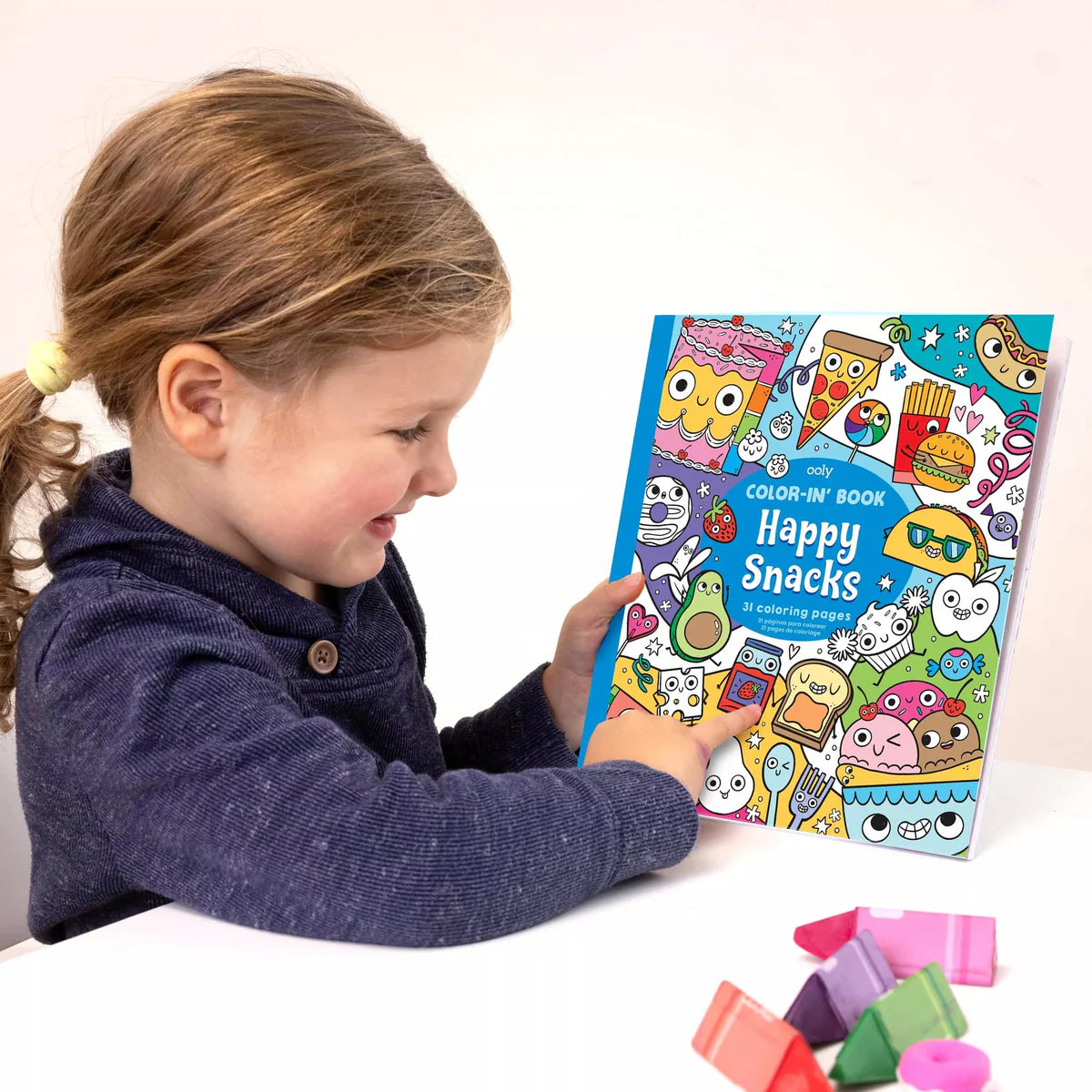 Color-in' Book: Happy Snacks