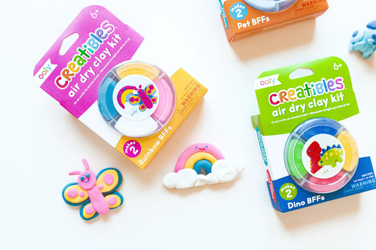 Creatibles: Air Dry Clay BFFs Kit - Rainbow Pals (Set of 4 Colors)