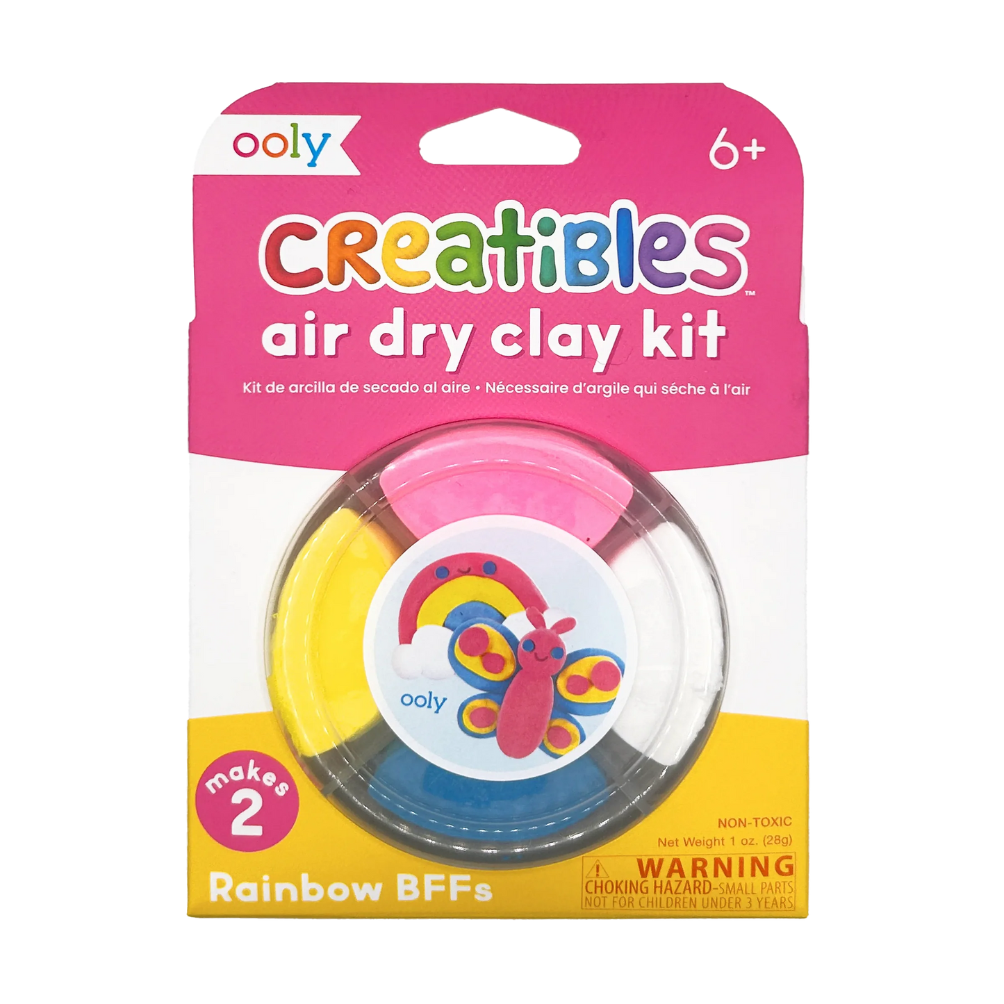Creatibles: Air Dry Clay BFFs Kit - Rainbow Pals (Set of 4 Colors)