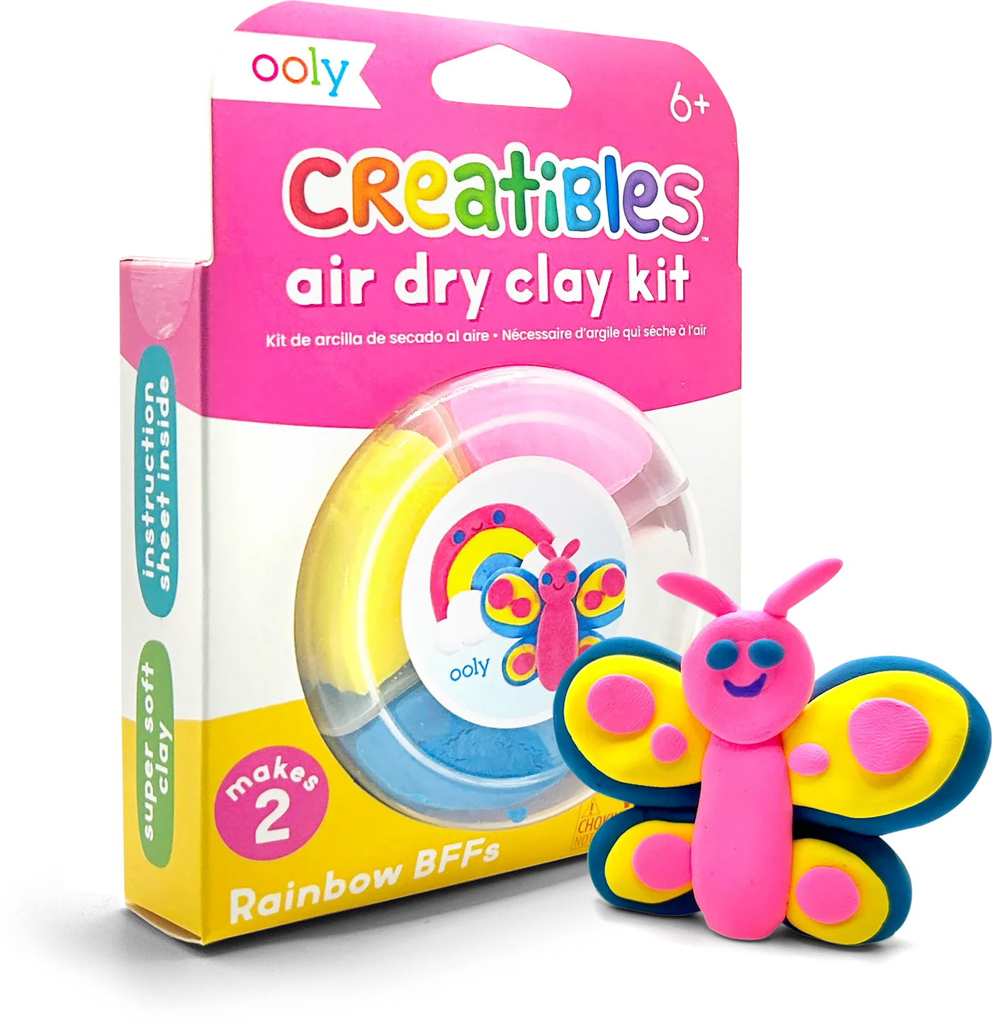 Creatibles: Air Dry Clay BFFs Kit - Rainbow Pals (Set of 4 Colors)
