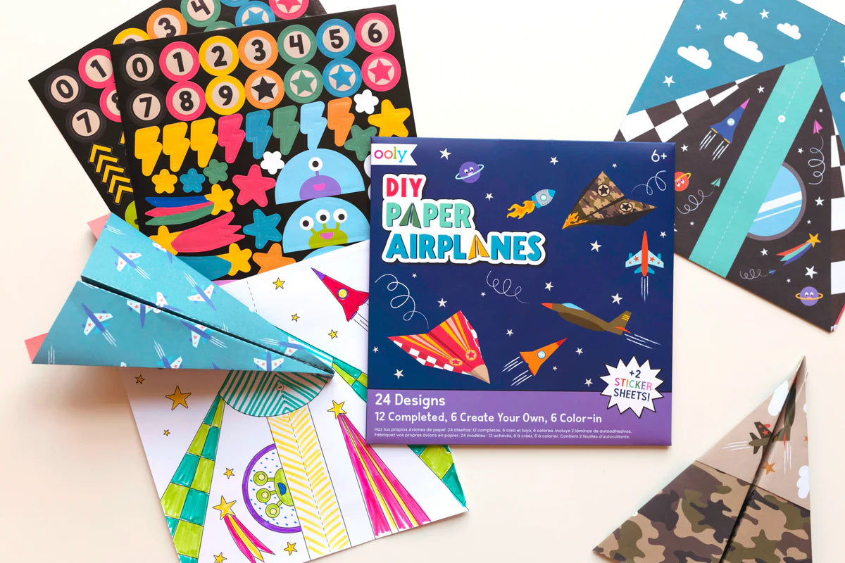 DIY Paper Airplanes (Set of 24 Designs)