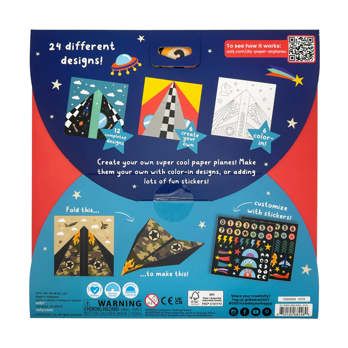 DIY Paper Airplanes (Set of 24 Designs)