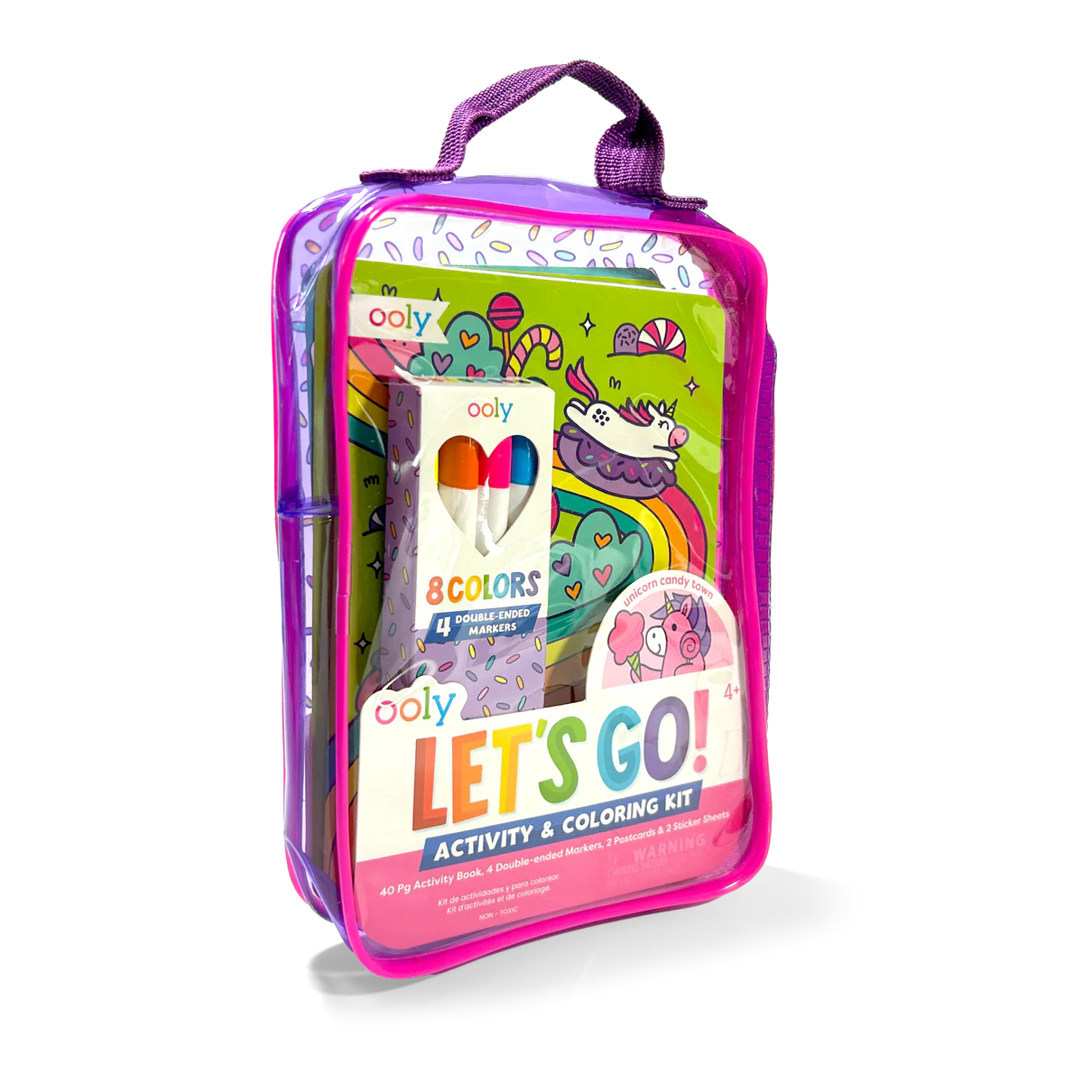 Let's Go!: Activity & Coloring Kit - Unicorn Candy Town