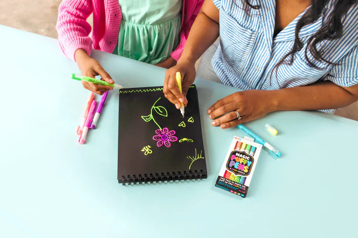 Magic Puffy Neon Pens - Set of 6